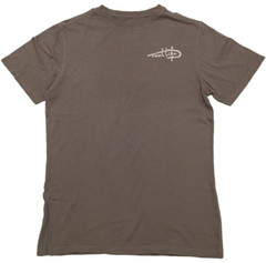 Reel Life New Men’s Size M Crew Neck Short Sleeve D. Grey Graphic Fishing Shirt