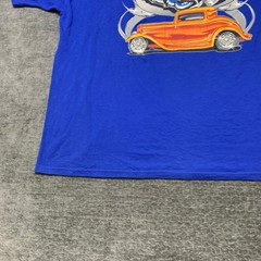 Hanes Heavyweight 50/50 Ogden Chrome T Shirt Adult 3XL 54-56 Blue Cotton Graphic