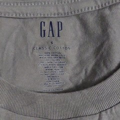 Gap Classic Cotton Men’s Solid Gray Crew Neck Short Sleeve T-Shirt S Regular