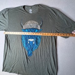 Duck Company Yellowstone National Park Blue Bison Graphic Tee Olive Green 2X