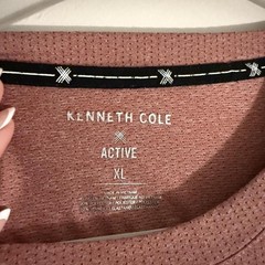 Kenneth Cole Active Mauve Pink Mesh Pocket Tee Athletic Men XL
