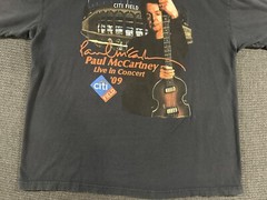 Paul McCartney 2009 Tour Shirt XL Black Distressed Citi Field Shea Beatles
