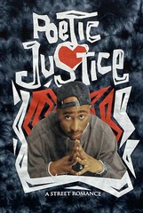 Poetic Justice Tupac Shakur 2Pac Graphic Blue Tie Dye Licensed Tee Shirt New