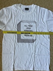 Fuckjerry ‘Windows Tee’ (All These Open Windows But No Fresh Air) T-Shirt Large