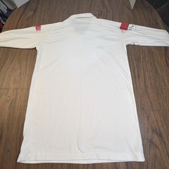 Vintage ASICS Shirt Mens L 90s V Neck Volleyball Tennis Net Long Sleeve Collar