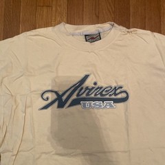 AVIREX Variety T-Shirt Mens XL Cream USA Retro Tshirt – Used – Free Shipping
