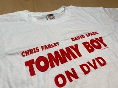 NEW Tommy Boy Vintage Movie Promo Chris Farley T-Shirt DVD XL 90’s Sealed Spade