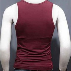 Men’s Comfort-Fit Sleeveless Tank Top Featuring U-Neck for Daily Fitness Wear