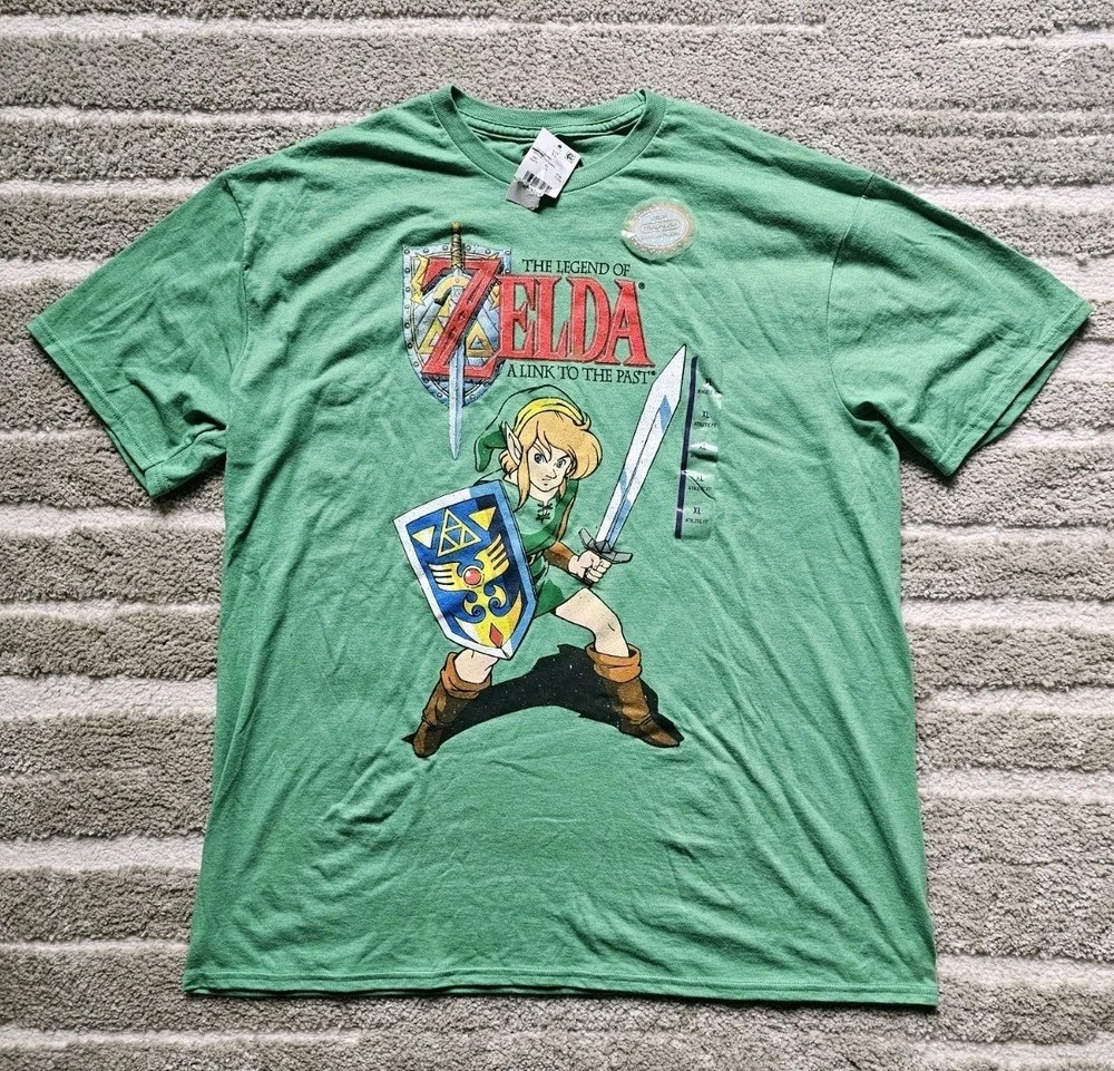 Nintendo The Legend Of Zelda: Link To The Past Green T-Shirt Men’s Size XL NWT