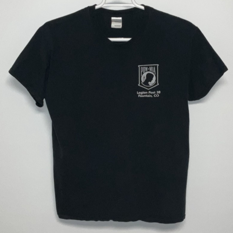 POW MIA Short Sleeve T-Shirt Men’s Large Black