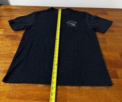 Vintage G.H. Bass & Co. mens shirt Heathered Blue Size Medium Vw Bus Graphic
