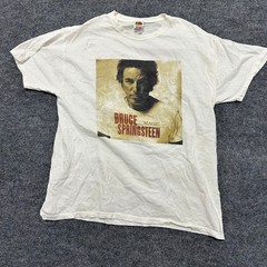 Fruit of the Loom T-shirt Mens XL White Bruce Springsteen Magic Tour Graphic Tee
