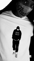 White “Boss Kelly” Logo Cotton Crew Neck Short Sleeve T-Shirt ( S,M,L,XL ,2XL)