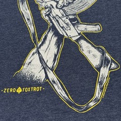 Zero Foxtrot Mens T Shirt Size S Blue Wolverines It Keeps Me Warm Red Dawn Skull