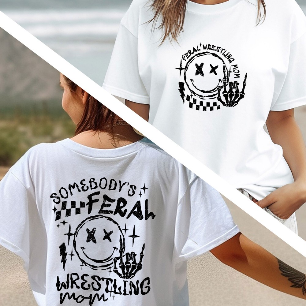 Feral Wrestling Mom Shirt, Match Day Shirt, Wrestling T-Shirt, Mothers Day Gift