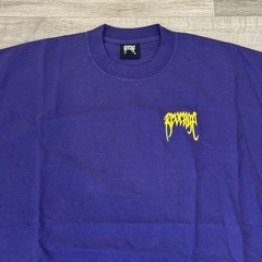 Revenge Basic Purple Embroidered Crew Neck cotton T-Shirt Size Men’s Large NEW