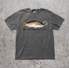 Smoking Fish Graphic Tee Humor Y2k Animal Meme T-shirt