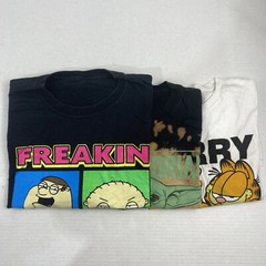 Wholesale Lot of 30 Cartoon/Anime Graphic Short Sleeve Tee Shirts(Sizes In Desc)