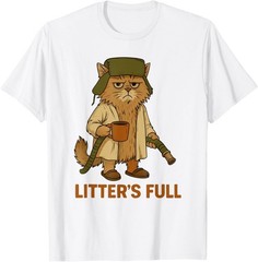 Litter’s Full Funny Cat Lovers Christmas Xmas Funny Unisex T-Shirt