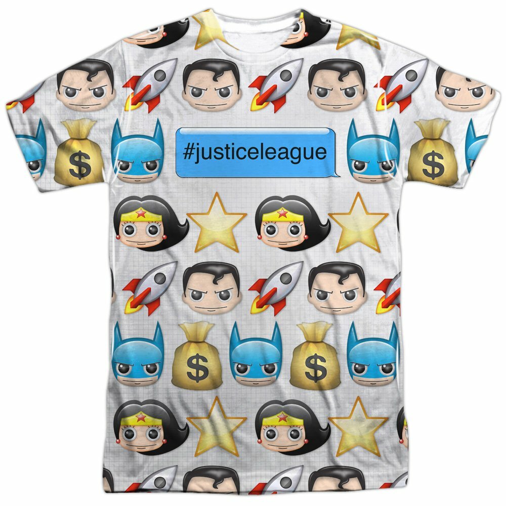 Trevco Men’s Dc Hashtag Double Sided Adult T-Shirt. White, 2X