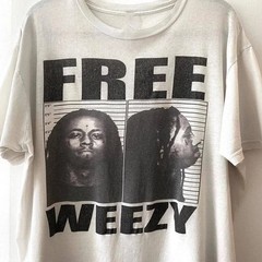 Remake Free Weezy basic style 90s White T shirt Unisex tee