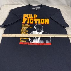 Pulp Fiction T- Shirt Men’s XL Movie Promo Graphic Print Black Short Sleeve Tee