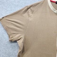Hudson Outerwear Shirt Mens Large Beige Brown Patchwork Block Pocket Streetwear