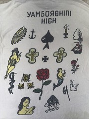 ASAP Rocky AWGE Yamborghini High Rose Tee Shirt ASAP Mob White STAINED READ