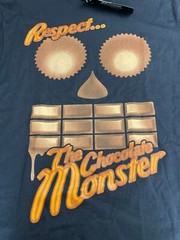 Delta T-Shirt Men’s Size Large Black Halloween Respect the Chocolate Monster NWT