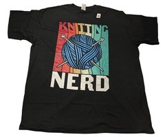 Men’s Knitting Nerd T Shirt Size 3XL NWOT