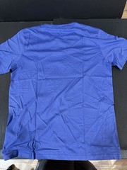 NEW James Bark Men Size L Pima Cotton Crew Neck Jersey T-Shirt Blue Luxury Basic