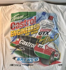 Vintage Nascar Shirt Chase Casey Atwood Castrol GTX Racing Tee Size XL