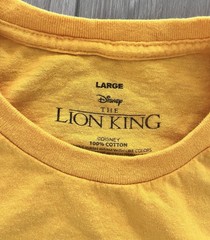 Disney The Lion King Mufasa Tee Shirt Mens Large