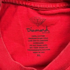 Diamond Supply Co Diamond Sox T Shirt Mens XL Red Graphic Streetwear