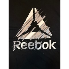 Reebok Mens 3XL Black Delta Logo Graphic T-Shirt Short Sleeve REM241TE28 1650
