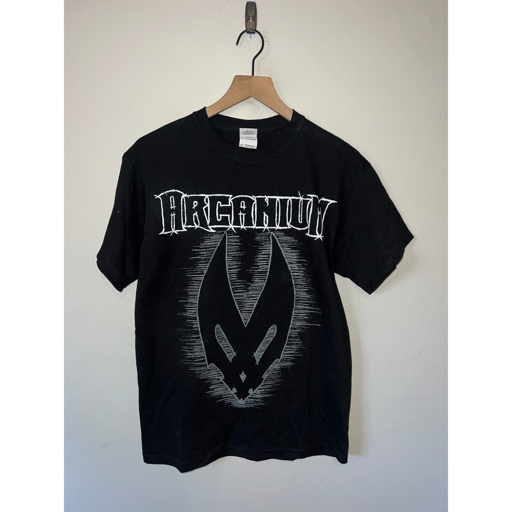 2009 Arcanium US Tour Concert Black Graphic Shirt Tee 2000s M Medium