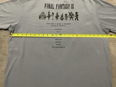 Uniqlo Final Fantasy 9 35TH Anniversary T Shirt Mens L Blue Video Game Promo