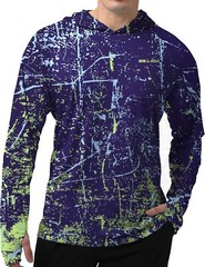 Men’s UPF 50+ Sun Hoodie Long Sleeve Fishing Shirt Lightweight Quick Dry