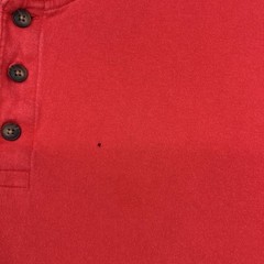Duluth Trading 40 Grit Shirt Mens XL Red Henley Short Sleeve Cotton Standard Fit