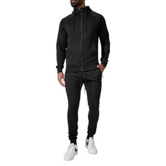 Jordan Craig Fleece Zipper Men’s Hoodie Black 8890H-BLACK