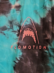 Flomotion Tie‑Dye T‑Shirt – Blue/Black – Shark- Size Medium