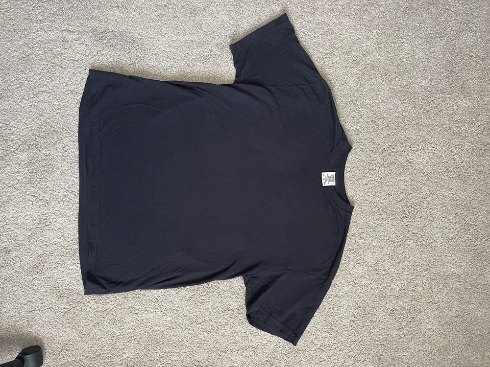 Comfort Colors Black Blank Crewneck T-Shirt, Size XL Heavyweight Dye Cotton