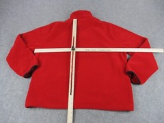 VINTAGE Ralph Lauren Sweater Mens Extra Large Red Fleece Polo Sport Sweatshirt