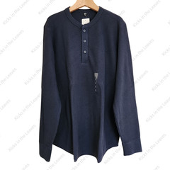 UNIQLO Waffle Henley Neck T-Shirt XS-4XL Men Regular Fit 482766 NWT