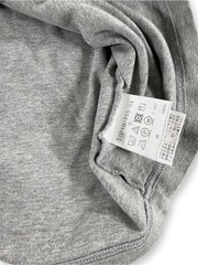 Black Label Crestbridge Men’s Heather Gray Tee with Black Plaid Pocket – Size S