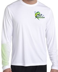 Salt Addiction t shirt long sleeve performance microfiber fishing 50+ Mahi