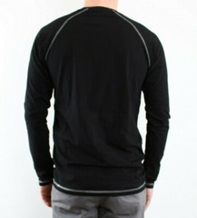 Dickies Atwood Men’s Long Sleeve T-Shirt, Relaxed Fit, Graphic Chest Logo, Black