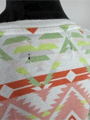 PacSun Scallop Fit Aztec Print T-Shirt Size Medium