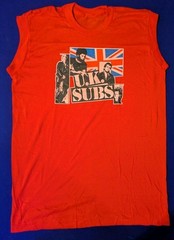 VINTAGE 80’S DEADSTOCK U.K. SUBS BAND SHIRT, SLEVELESS SINGLE STITCH PUNK ROCK