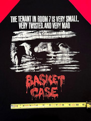 Fright Rags Basket Case Horror Movie Size L Baseball Black T Shirt Red